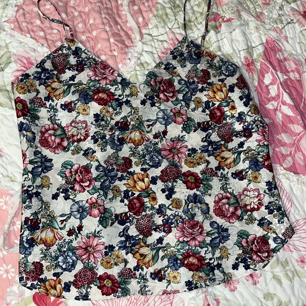 Vintage Floral Tank Top
